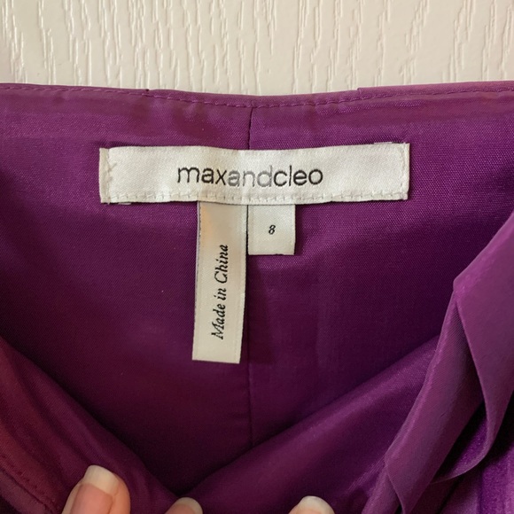 Max and Cleo size 8 purple cocktail dress - Picture 5 of 5
